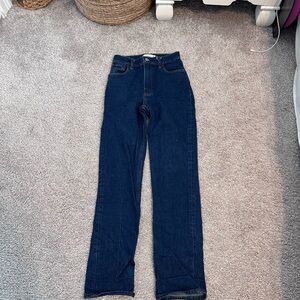 Abercrombie & Fitch Dark Blue Straight Leg Jeans